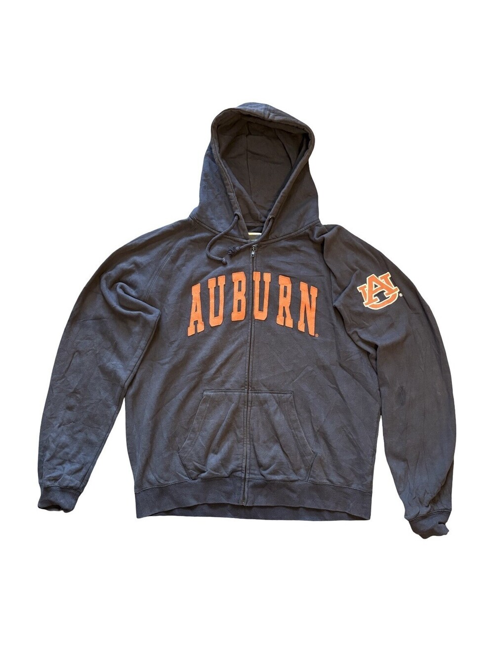 Auburn Tigers Colosseum Athletics Men’s Blue Full Zip Sweatshirt Hoodie Size 2XL